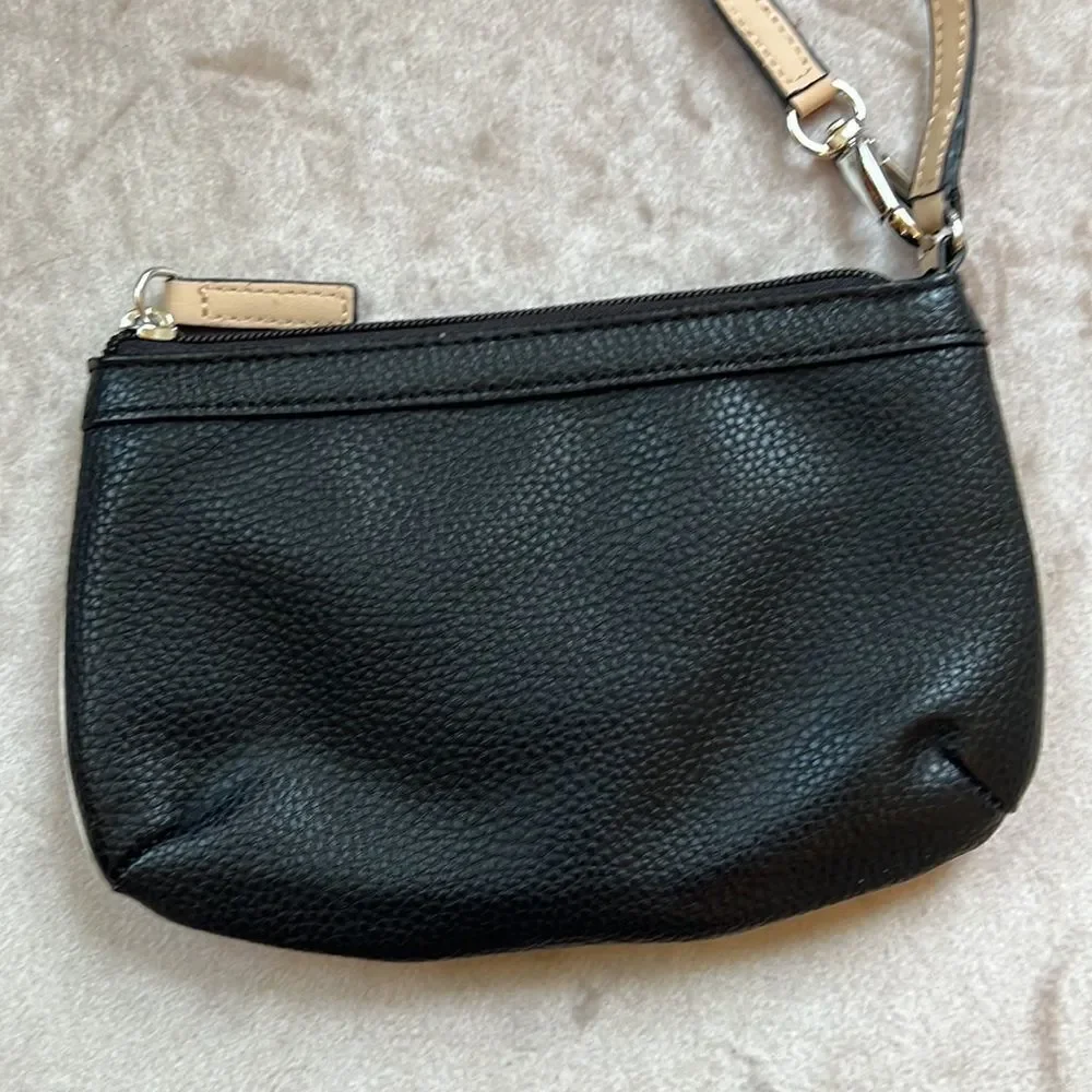 Guess Classic Y2K Neutral Coloblock Contrast Style Wristlet